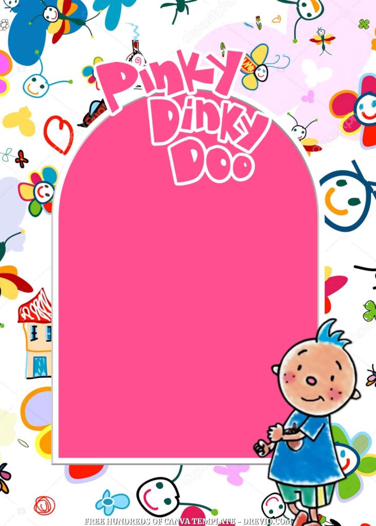 Invitation Template of 20+ Pinky Dinky Doo Canva Birthday Invitation Templates 9