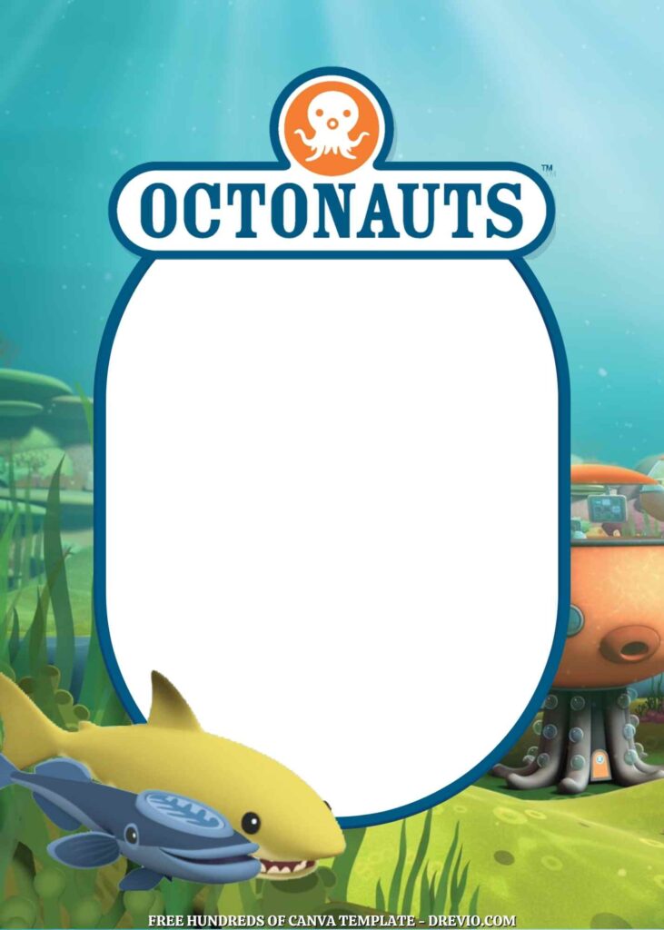 Invitation Template of 20+ The Octonauts Canva Birthday Invitation Templates 7