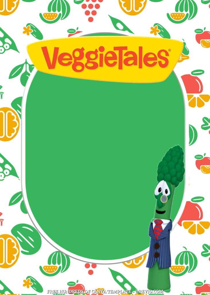 Invitation Template of 20+ VeggieTales Canva Birthday Invitation Templates 9