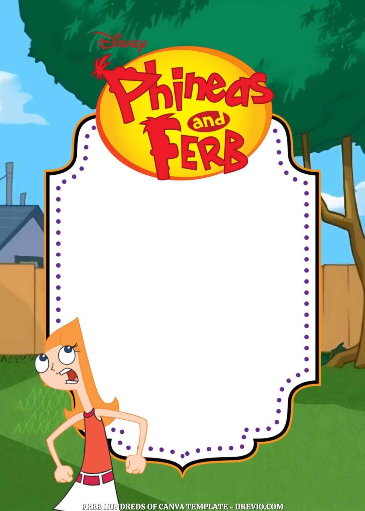 Invitation Template of 14+ Phineas and Ferb Canva Birthday Invitation Templates 6