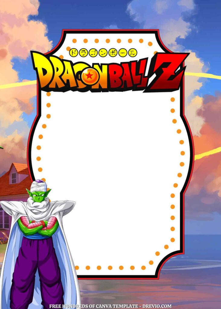 Invitation Template of 18+ Dragon Ball Z Canva Birthday Invitation Templates 7