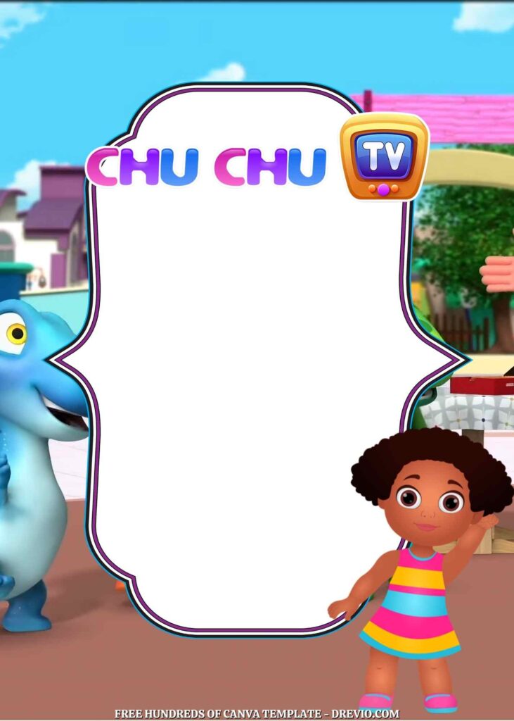 Invitation Template of 14+ ChuChu TV Canva Birthday Invitation Templates 7