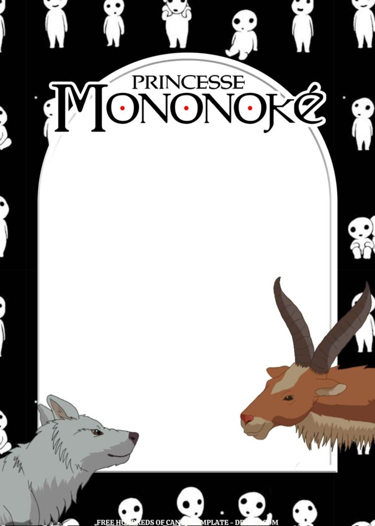 Invitation Template of FREE - 18+ Princess Mononoke Canva Birthday Invitation Templates 5