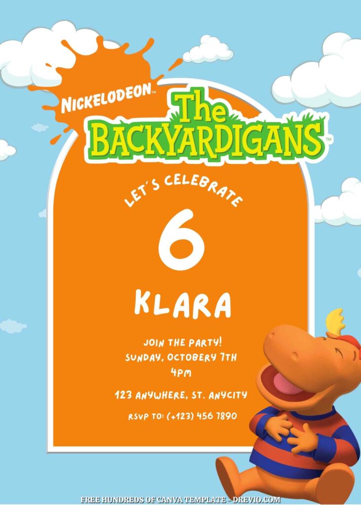 Invitation Template of FREE - 20+ The Backyardigans Canva Birthday Invitation Templates 15