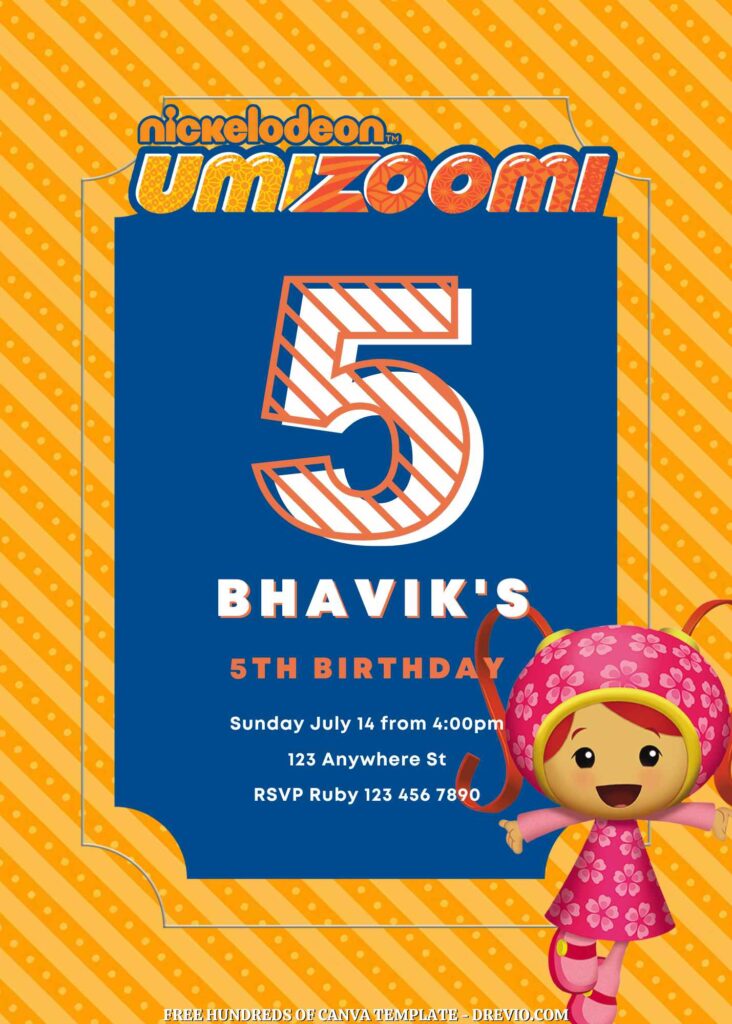 Invitation Template of FREE - 22+ Team Umizoomi Canva Birthday Invitation Templates 15