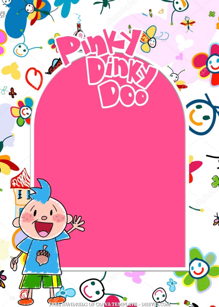 Invitation Template of 20+ Pinky Dinky Doo Canva Birthday Invitation Templates 10