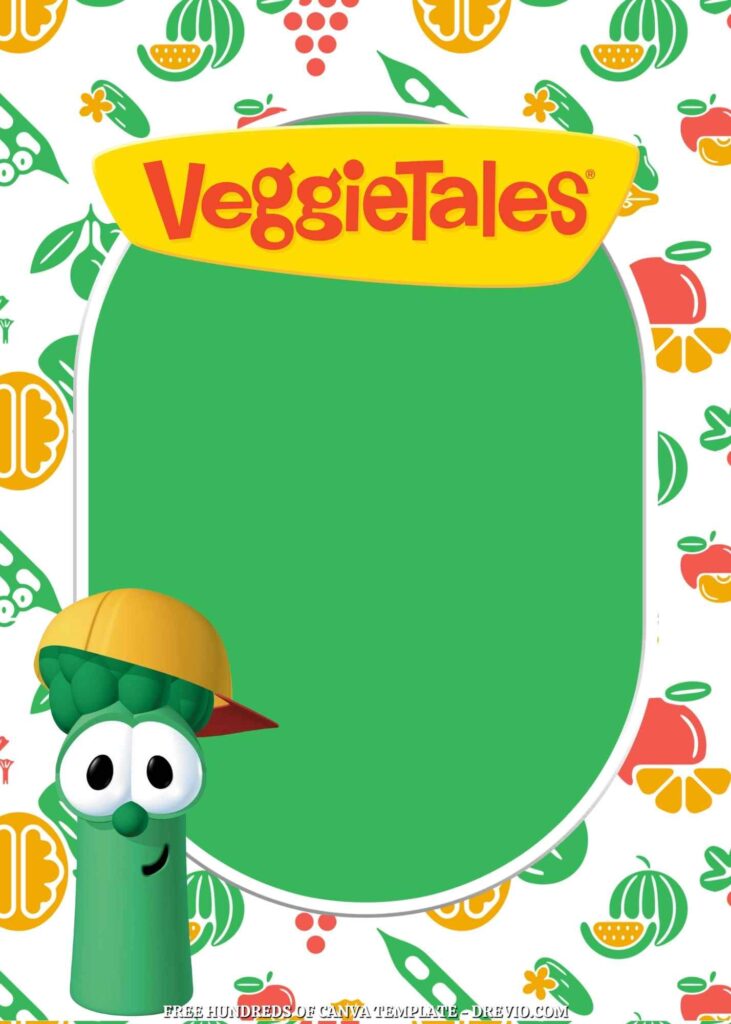 Invitation Template of 20+ VeggieTales Canva Birthday Invitation Templates 10