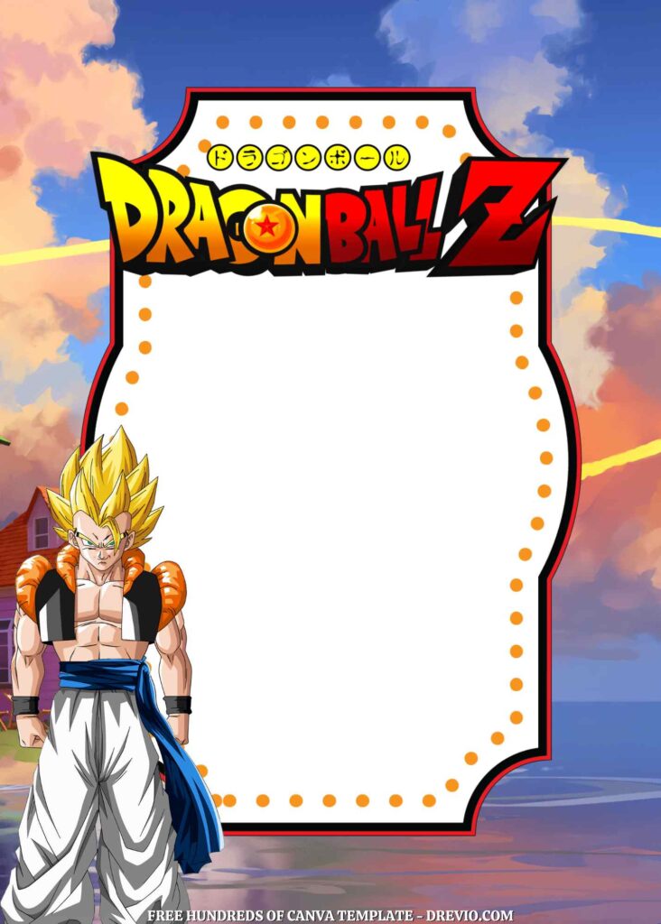 Invitation Template of 18+ Dragon Ball Z Canva Birthday Invitation Templates 8