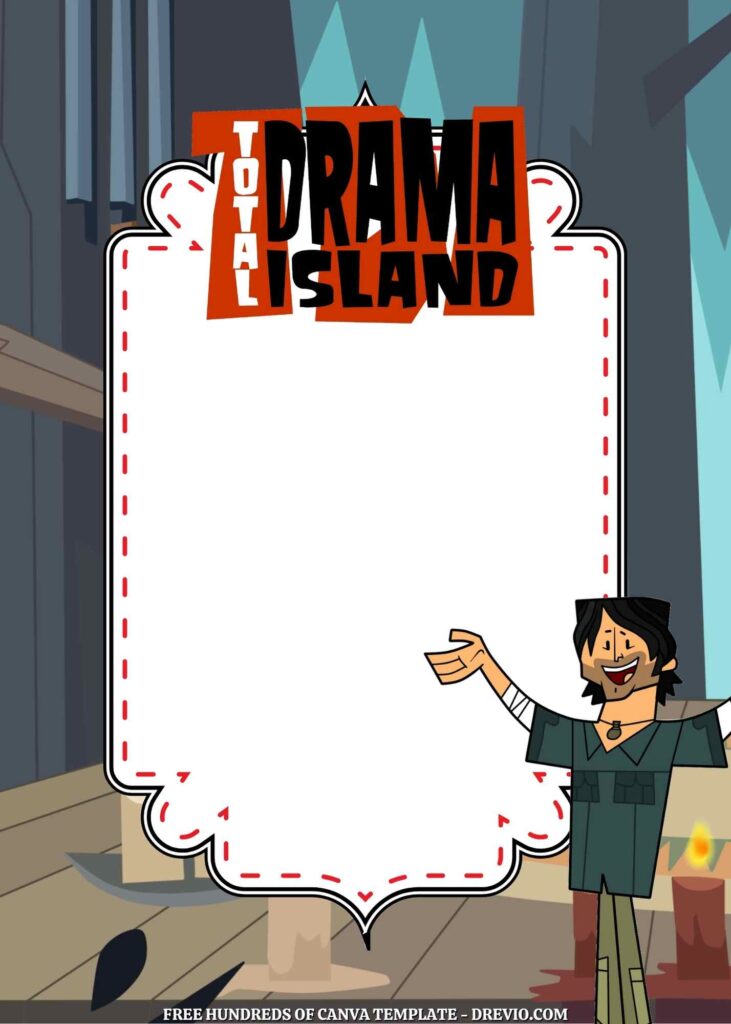 Invitation Template of 22+ Total Drama Canva Birthday Invitation Templates 8