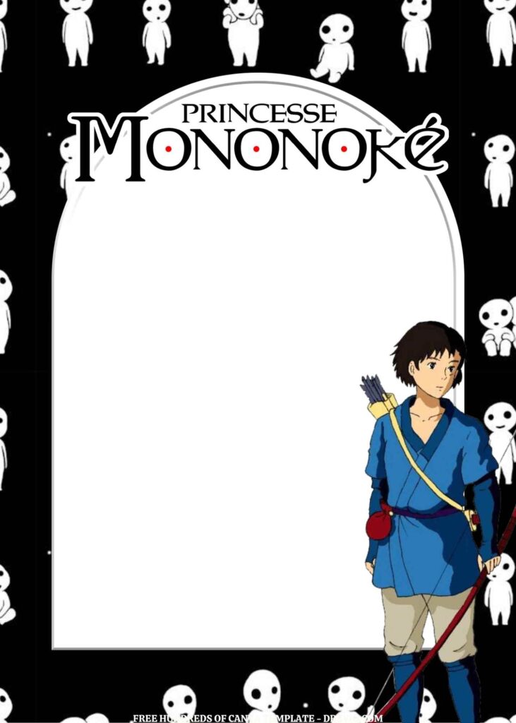 Invitation Template of FREE - 18+ Princess Mononoke Canva Birthday Invitation Templates 3