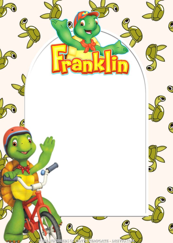 Invitation Template of FREE - 22+ Franklin the Turtle Canva Birthday Invitation Templates 16