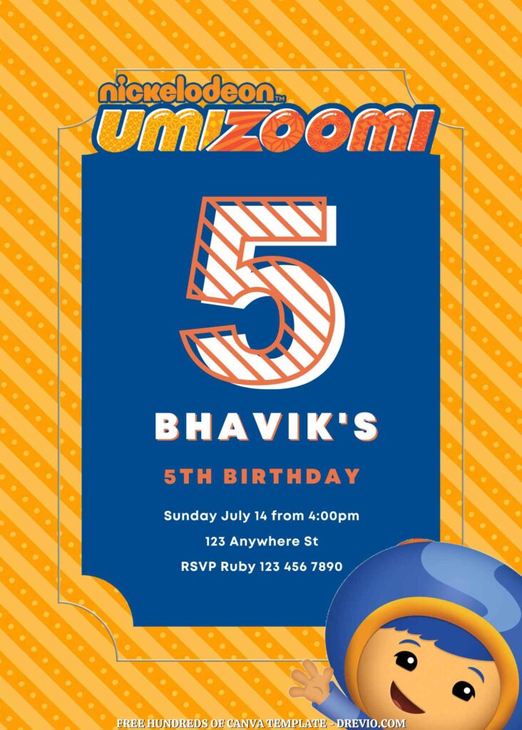 Invitation Template of FREE - 22+ Team Umizoomi Canva Birthday Invitation Templates 17