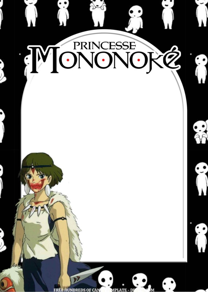 Invitation Template of FREE - 18+ Princess Mononoke Canva Birthday Invitation Templates 1