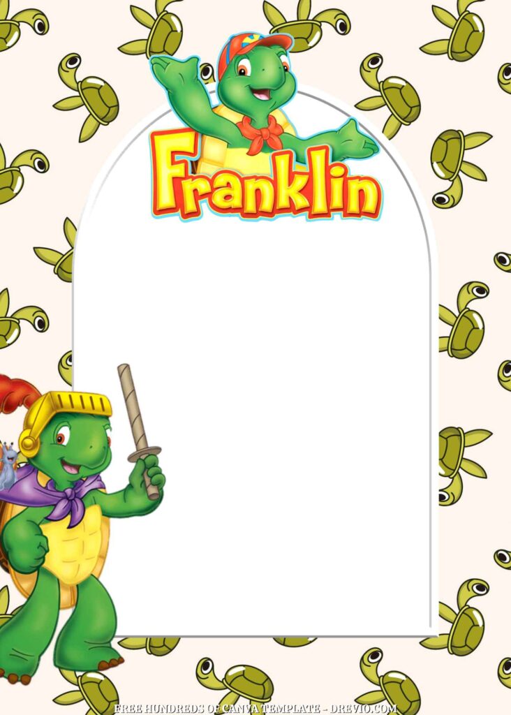 Invitation Template of FREE - 22+ Franklin the Turtle Canva Birthday Invitation Templates 18