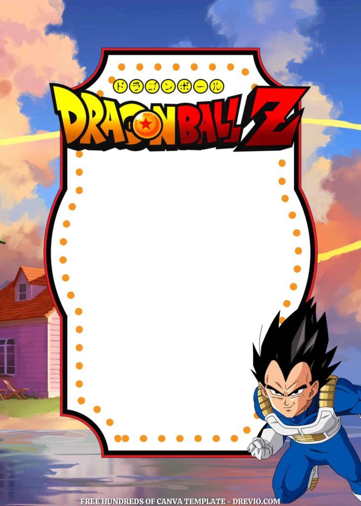 Invitation Template of 18+ Dragon Ball Z Canva Birthday Invitation Templates 9