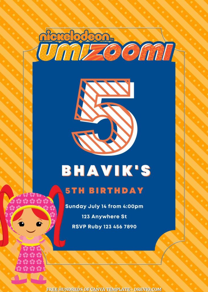 Invitation Template of FREE - 22+ Team Umizoomi Canva Birthday Invitation Templates 19