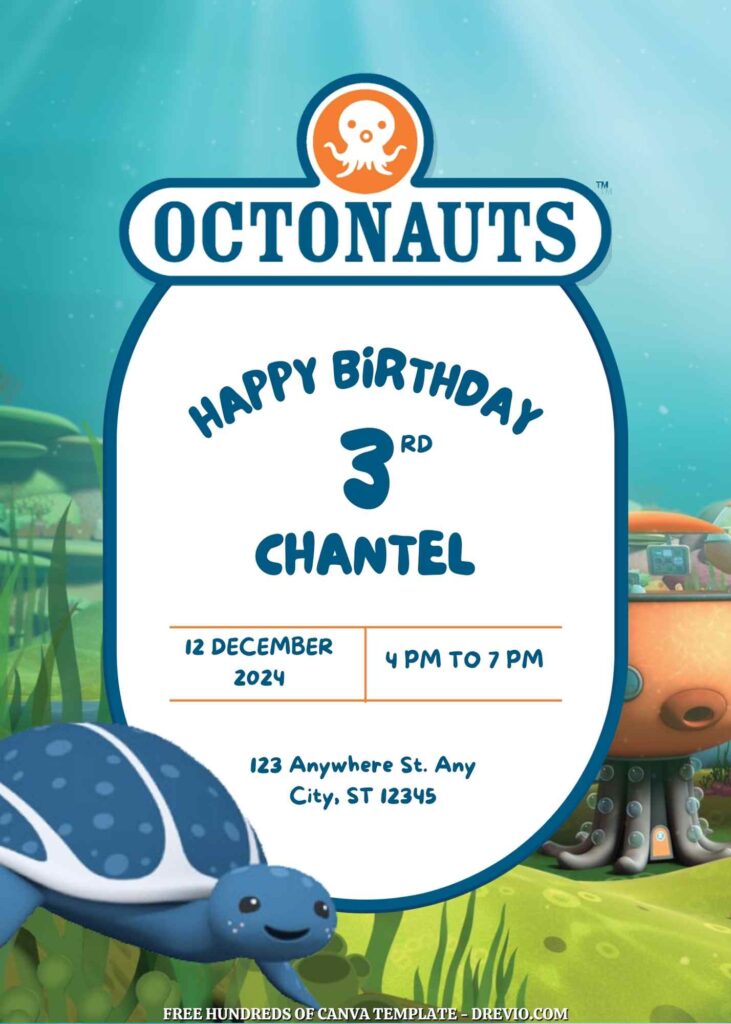 Free The Octonauts Birthday Invitation Templates