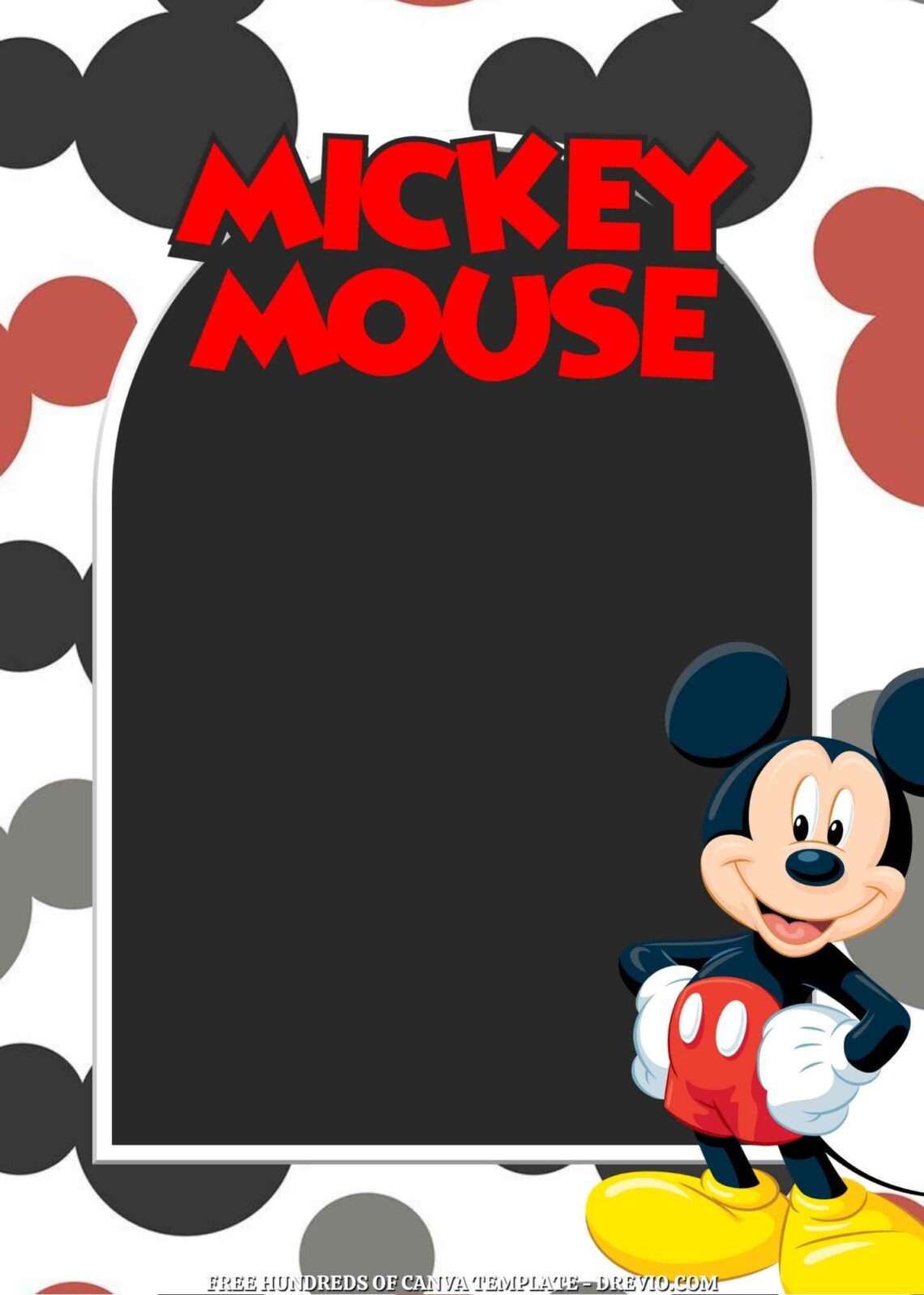 FREE 20+ Mickey Mouse Canva Birthday Invitation Templates - Drevio ...