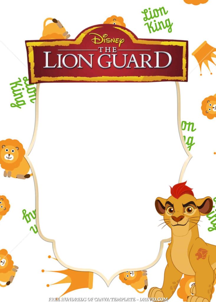 Invitation Template of FREE - 16+ The Lion Guard Canva Birthday Invitation Templates 2