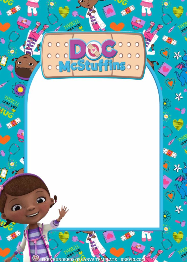 Invitation Template of FREE - 18+ Doc McStuffins Canva Birthday Invitation Template 2