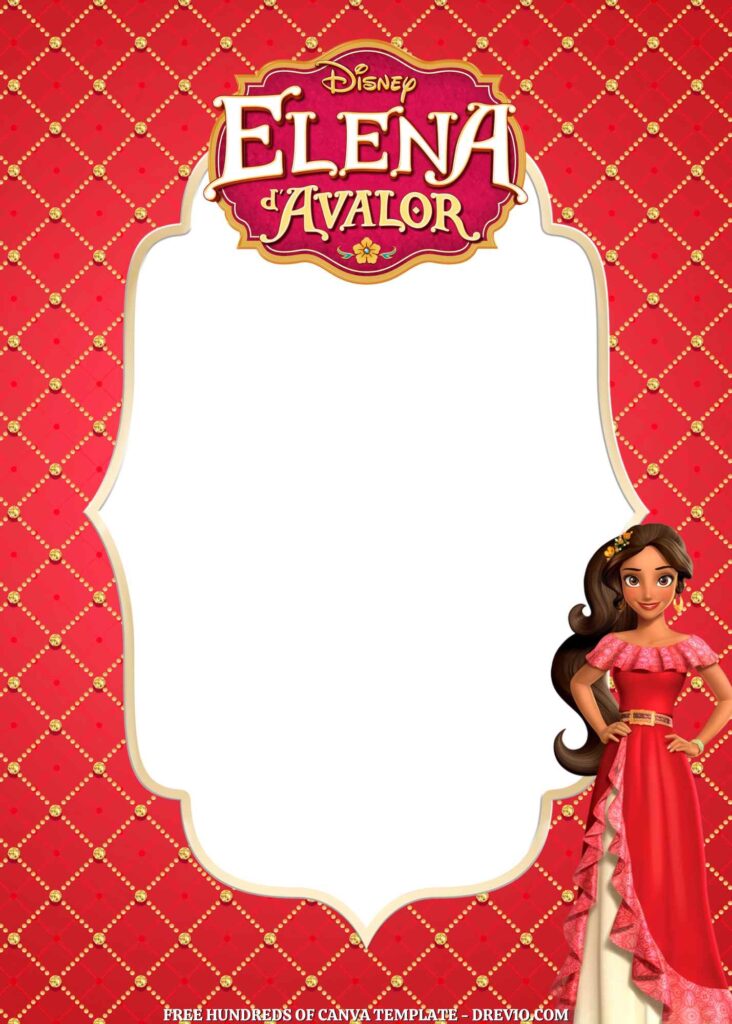 Invitation Template of FREE - 18+ Elena of Avalor Canva Birthday Invitation Templates 2