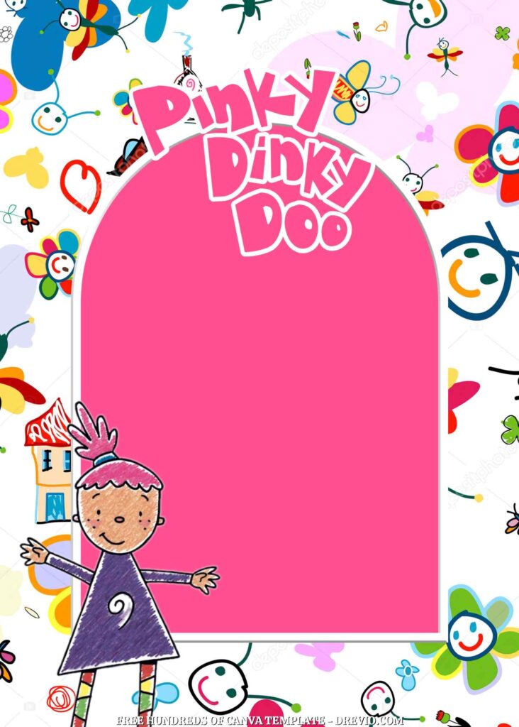 Invitation Template of 20+ Pinky Dinky Doo Canva Birthday Invitation Templates 1