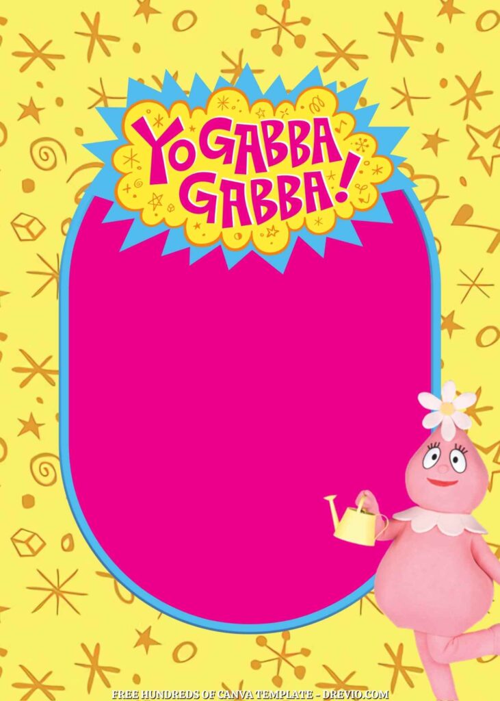 Invitation Template of 20+ Yo Gabba Gabba Canva Birthday Invitation Templates 1