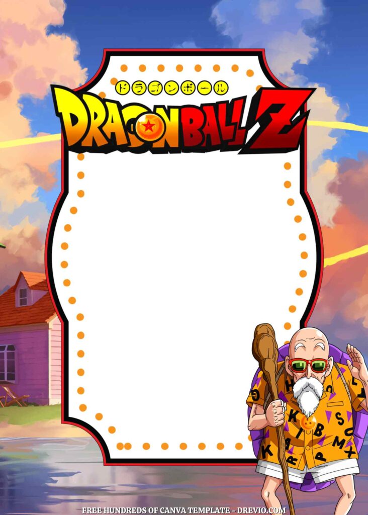 Invitation Template of 18+ Dragon Ball Z Canva Birthday Invitation Templates 1