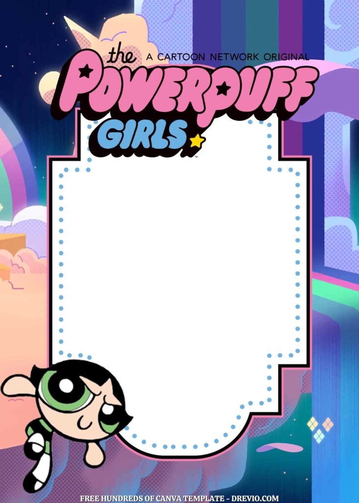 Invitation Template of 18+ The Powerpuff Girls Canva Birthday Invitation Templates 1