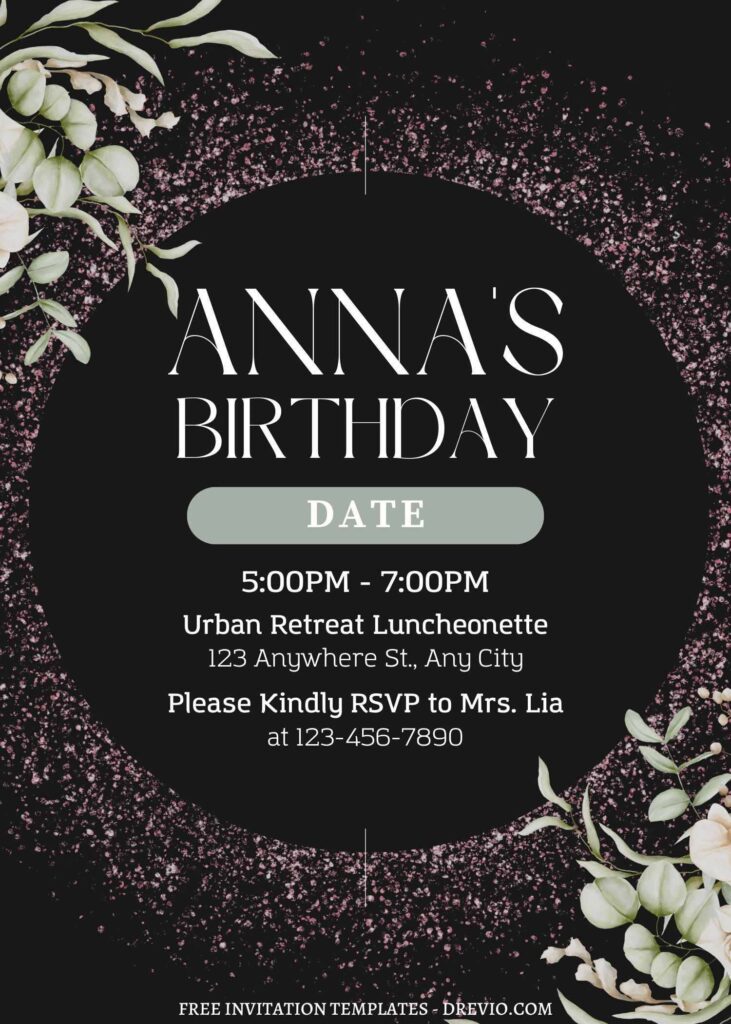 Invitation Template of FREE EDITABLE - 11+ Luxury Gold Birthday Editable Canva Templates 10