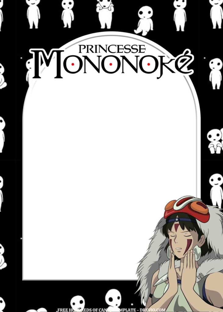 Invitation Template of FREE - 18+ Princess Mononoke Canva Birthday Invitation Templates 17