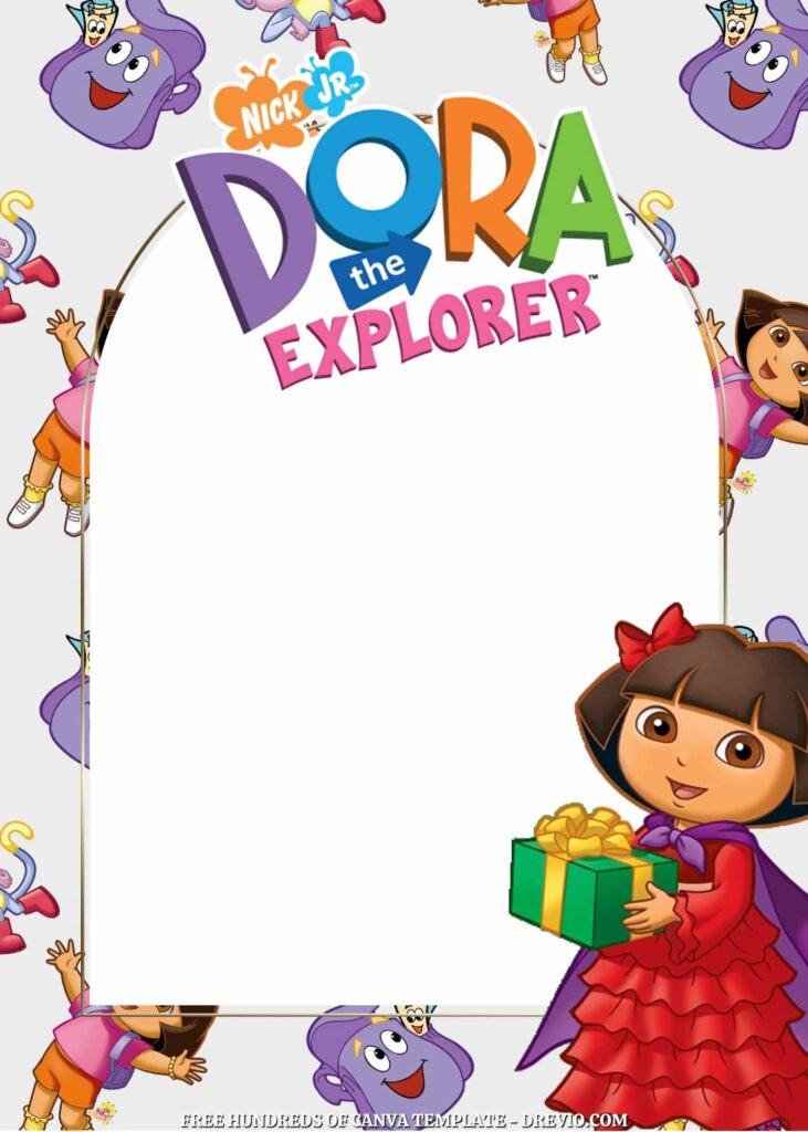 Invitation Template of FREE - 20+ Dora the Explorer Birthday Canva Invitation Templates 20