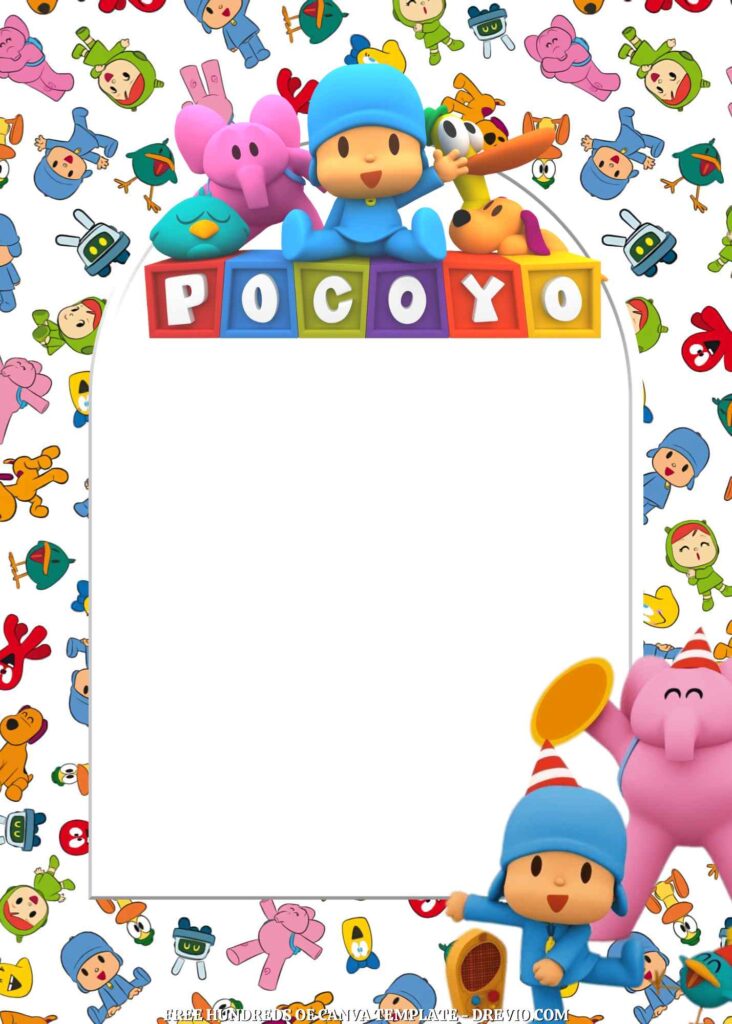 Invitation Template of FREE - 20+ Pocoyo Canva Birthday Invitation Templates 20