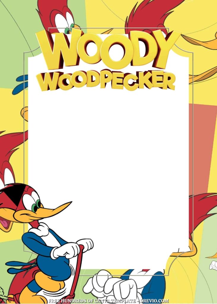 Invitation Template of FREE 20+ The Woody Woodpecker Birthday Canva Invitation Templates 20