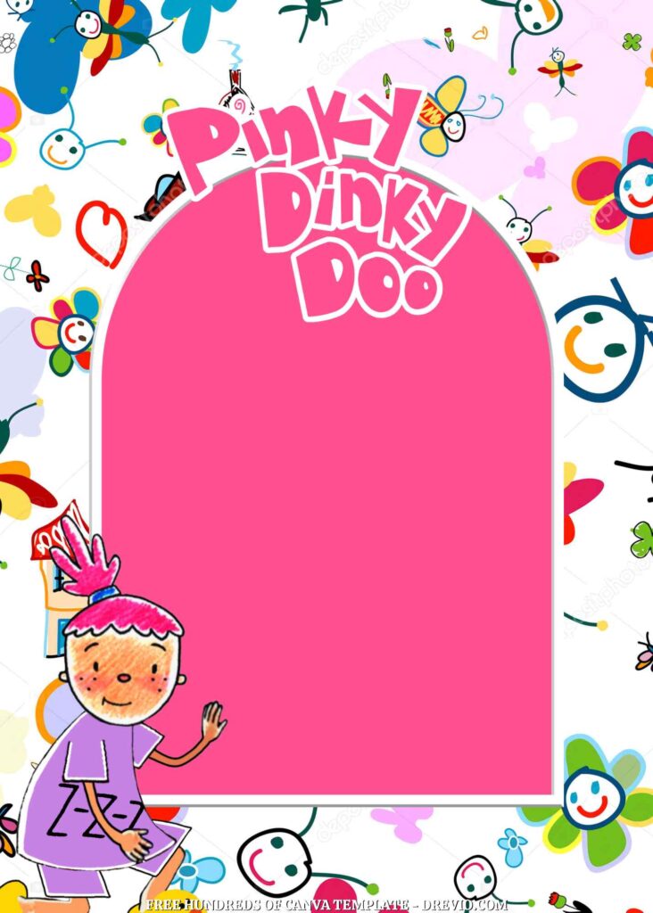 Invitation Template of 20+ Pinky Dinky Doo Canva Birthday Invitation Templates 12