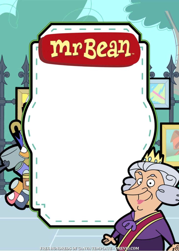 Invitation Template of 22+ Mr. Bean The Animated Series Canva Birthday Invitation Templates 9