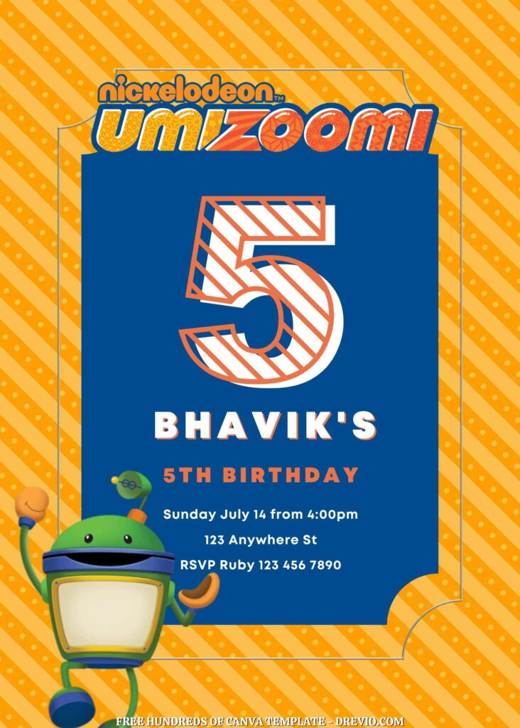 Invitation Template of FREE - 22+ Team Umizoomi Canva Birthday Invitation Templates 21