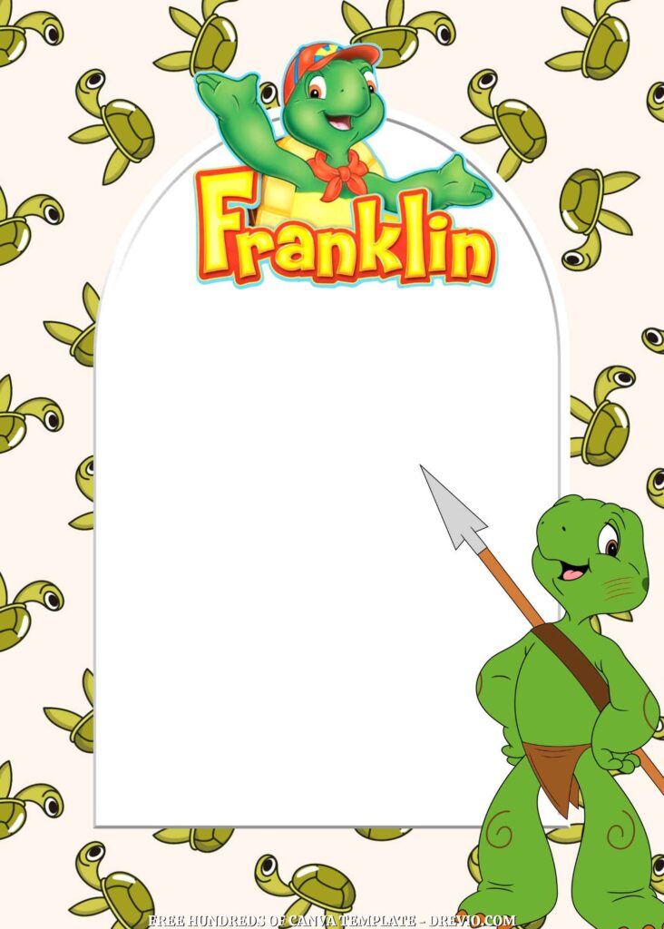 Invitation Template of FREE - 22+ Franklin the Turtle Canva Birthday Invitation Templates 22