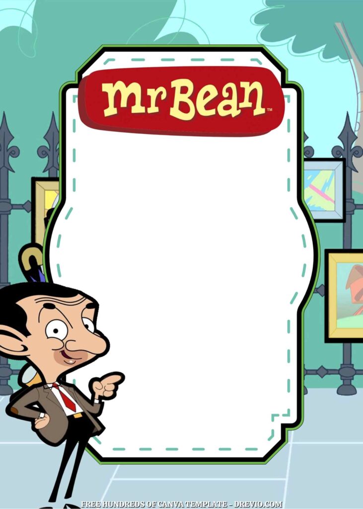 Invitation Template of 22+ Mr. Bean The Animated Series Canva Birthday Invitation Templates 10