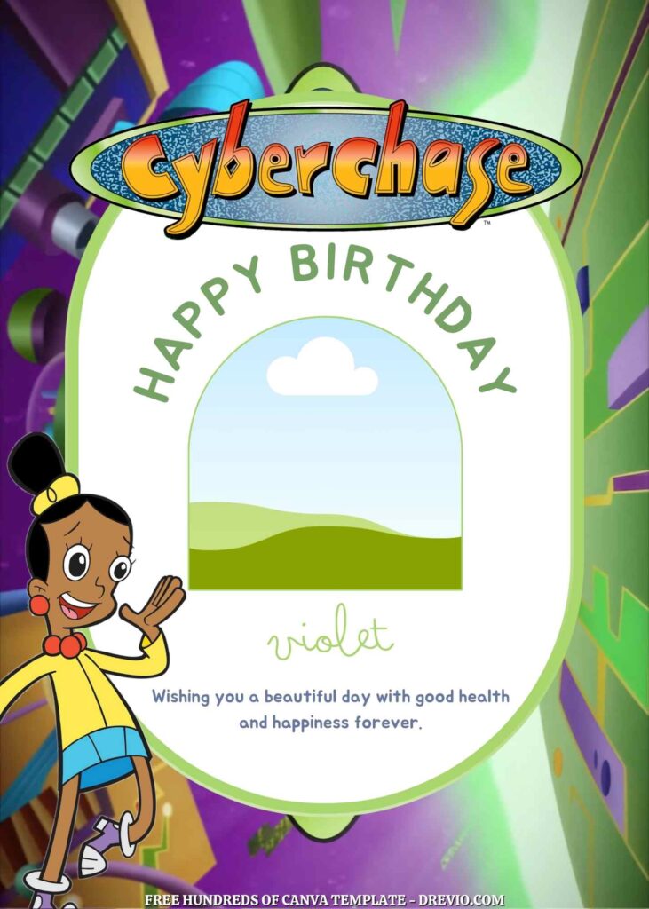 Invitation Template of FREE - 22+ Cyberchase Canva Birthday Invitation Templates 3