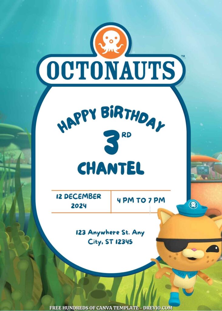 Free The Octonauts Birthday Invitation Templates