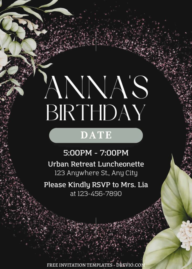 Invitation Template of FREE EDITABLE - 11+ Luxury Gold Birthday Editable Canva Templates 9