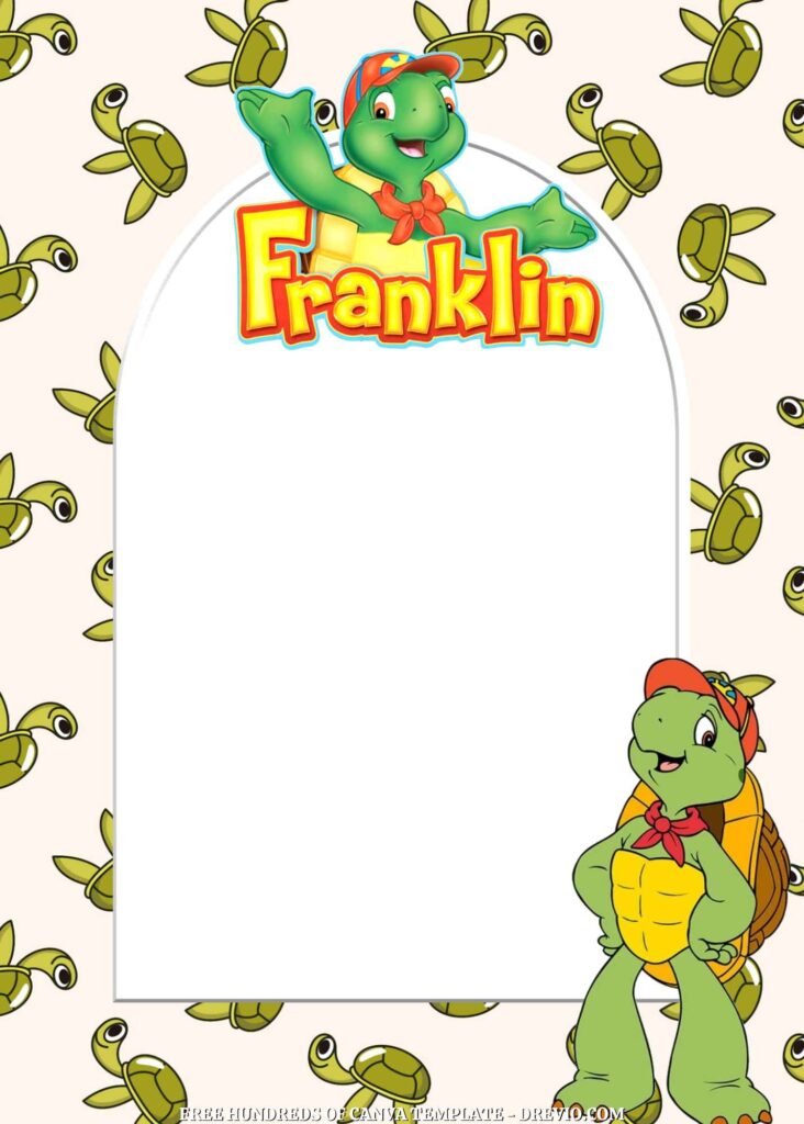 Invitation Template of FREE - 22+ Franklin the Turtle Canva Birthday Invitation Templates 4