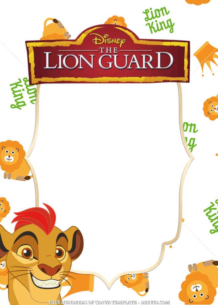 Invitation Template of FREE - 16+ The Lion Guard Canva Birthday Invitation Templates 4