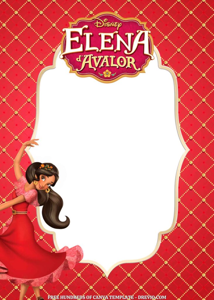 Invitation Template of FREE - 18+ Elena of Avalor Canva Birthday Invitation Templates 4