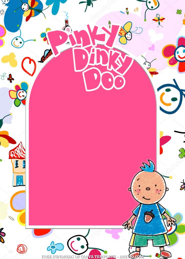 Invitation Template of 20+ Pinky Dinky Doo Canva Birthday Invitation Templates 2