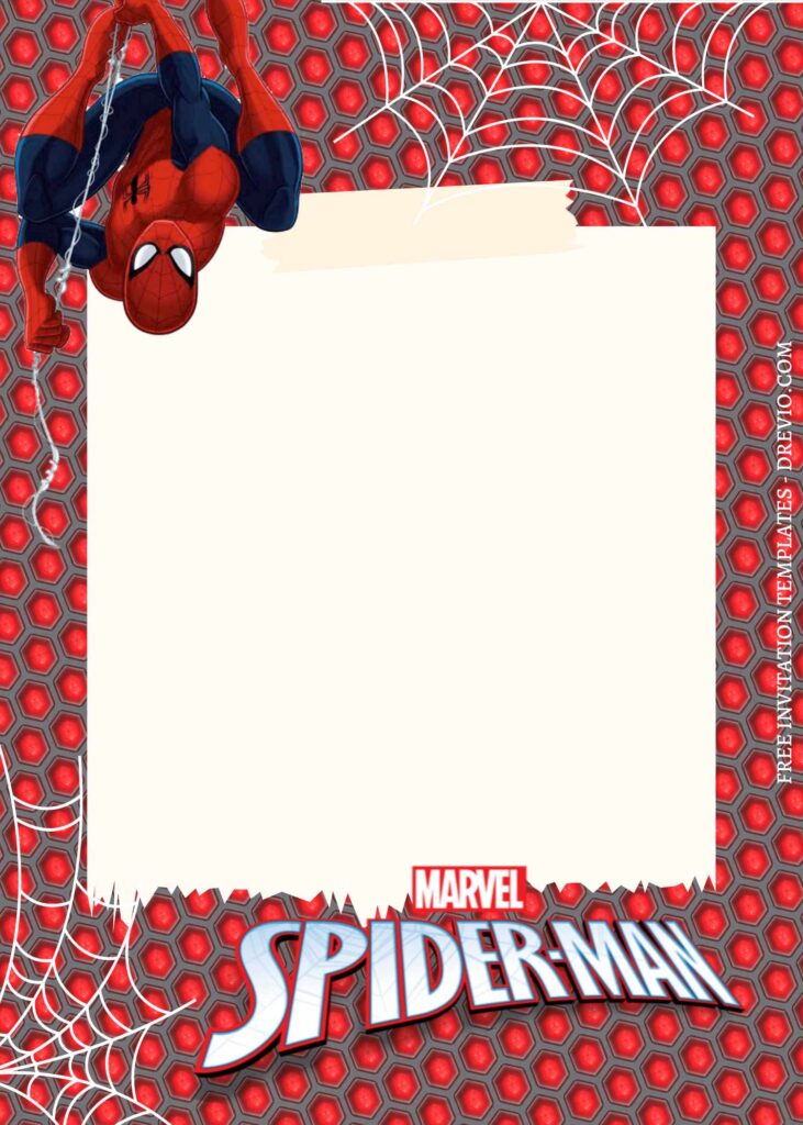 Invitation Template of 8+ Super Fun Spiderman Canva Birthday Invitation Templates 9