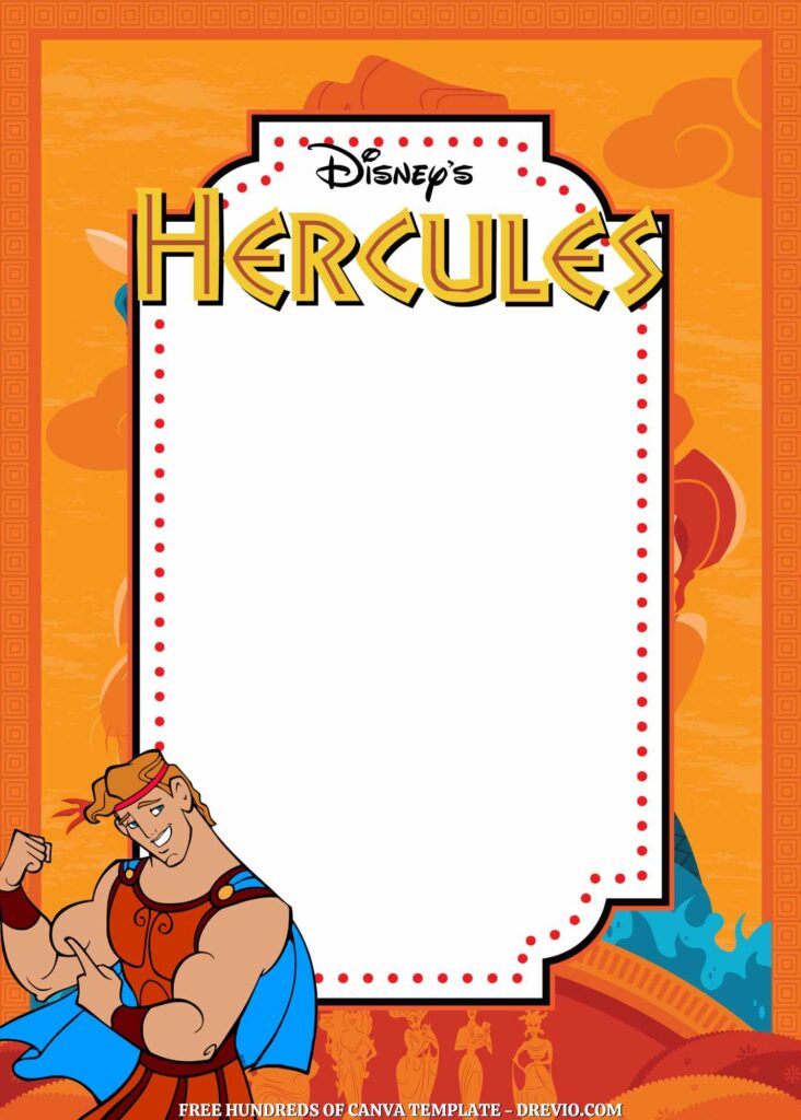 Invitation Template of 16+ Hercules Canva Birthday Invitation Templates 2