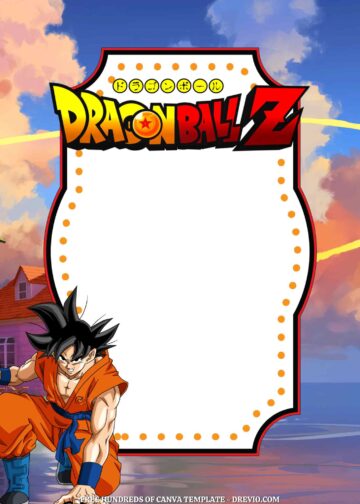 18+ Dragon Ball Z Canva Birthday Invitation Templates | Download ...