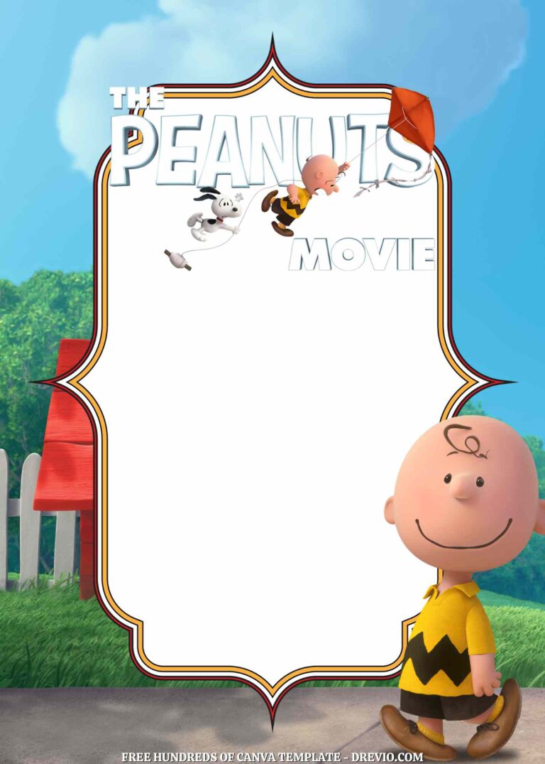 18+ Peanuts Movie Canva Birthday Invitation Templates - Drevio : Free ...